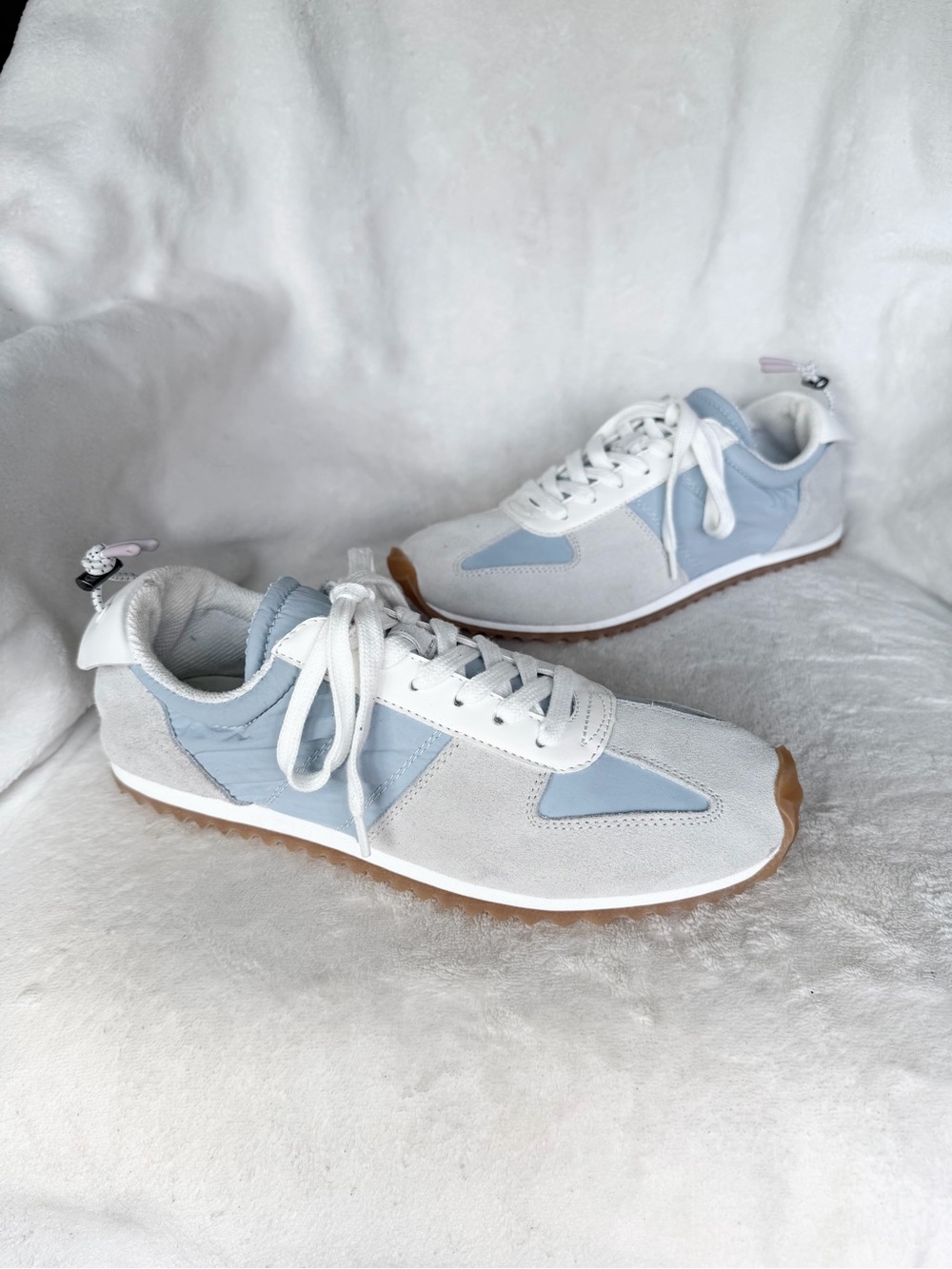 Mango Light Blue & White Women's Casual Sneakers Size 41